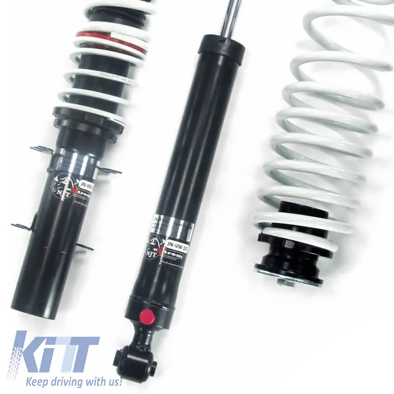 Hardness and height adjustable coilover kits suitable for VW Golf 4 / Audi A3 8L / Seat Leon 1M / Skoda Octavia 1U