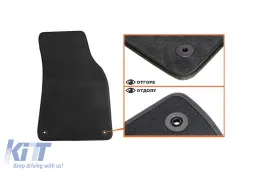 Háromrétegű textil szőnyeg garnitúra Audi A6 sedan, kombi 2004-2008, 4 darabos, fekete-image-6242515