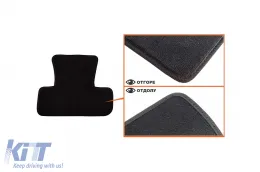 Háromrétegű textil szőnyeg garnitúra Audi Q5 2008-2016, 4 darabos, fekete-image-6242858