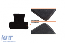 Háromrétegű textil szőnyeg garnitúra Audi Q5 2008-2016, 4 darabos, fekete-image-6242859