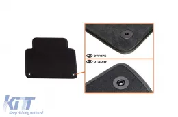 Háromrétegű textil szőnyeg garnitúra Audi Q7 2006-2015, 4 darabos, fekete-image-6242650