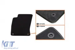 Háromrétegű textil szőnyeg garnitúra Audi S8 2007-2010, 4 darabos, fekete-image-6242754