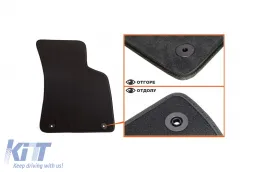Háromrétegű textil szőnyeg garnitúra Audi TT coupe, kabrió 1999-2006, 2 darabos szett, fekete-image-6241781
