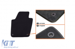 Háromrétegű textil szőnyeg garnitúra Seat Ibiza, Ibiza CT 2008-2017, 4 darabos szett, fekete-image-6241794