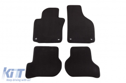 image-40-Háromrétegű textil szőnyeg garnitúra, VW Golf V 2003-2008, Jetta 2005-2007, ovális rögzítési ponttal, 4 részes, fekete