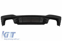 Hátsó diffúzor és kipufogóvég BMW 5-ös G30 G31 17+ M5 matt fekete-image-6047773