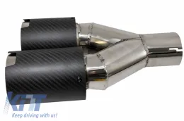 Hátsó diffúzor és kipufogóvég BMW 5-ös G30 G31 17+ M5 matt fekete-image-6047777