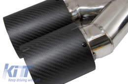 Hátsó diffúzor és kipufogóvég, BMW 5-ös G30 G31 17+, M5 design, zongorafekete-image-6044151