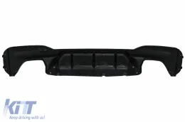 Hátsó diffúzor és kipufogóvég, BMW 5-ös G30 G31 17+, M5 design, zongorafekete-image-6099045