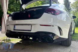Hátsó diffúzor és kipufogóvégek Mercedes CLA X118 Shooting Brake C118 Coupe Sport Line (2019-től) CLA45S dizájn aerodinamikus éjszakai csomag-image-6278097