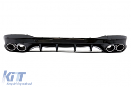 image-61-Hátsó diffúzor és króm kipufogóvégek Mercedes CLA X118 Shooting Brake C118 Coupe Sport Line (2019-től) modellekhez, CLA45 Dizájn Aerodynamic csomag