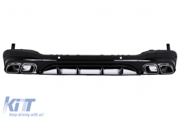 image-23-
Hátsó diffúzor ezüst kipufogóvégekkel Mercedes GLC SUV X253 Facelift (2020-tól) modellekhez, GLC63 Dizájn 