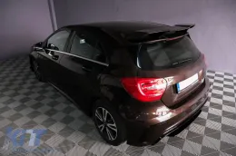 Hátsó diffúzor fekete, kipufogóvégekkel, Mercedes A-osztály W176 (2012-2015), A45 facelift Dizájn-image-6101501