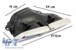 Hátsó diffúzor króm kipufogóvéggel, Mercedes E-osztály W212 Facelift (2013-2016) normál lökhárítóhoz-image-6057641