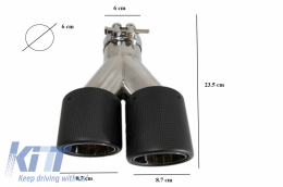 
Hátsó diffúzor univerzális dupla kipufogóvéggel, BMW 5 Series E60 E61 (2003-2010) modellekhez, Sport M-Technik Design 
Kompatibilis
BMW 5 Series E60 (2003-2010) Limousine, M-technik / M-Sport hátsó-image-6049894