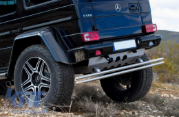 Hátsó Guard Skid Plate Off Road Package Under Run Protection Mercedes Benz G-osztály W463 (1989-2017) 4X4 Design-image-6029802