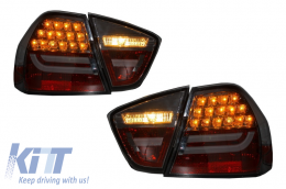 Hátsó lámpa BMW 3-as E90 (2005-2008) LED BAR sötétített-image-6019246