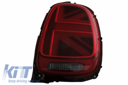 
Hátsó lámpa MINI ONE F55 F56 F57 3D 5D Kabrió típushoz (2014-2018) JCW dizájn vörös színnel -image-6056156