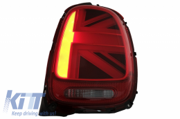 
Hátsó lámpa MINI ONE F55 F56 F57 3D 5D Kabrió típushoz (2014-2018) JCW dizájn vörös színnel -image-6056157