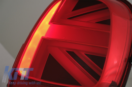 
Hátsó lámpa MINI ONE F55 F56 F57 3D 5D Kabrió típushoz (2014-2018) JCW dizájn vörös színnel -image-6056158