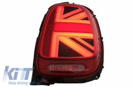 
Hátsó lámpa MINI ONE F55 F56 F57 3D 5D Kabrió típushoz (2014-2018) JCW dizájn vörös színnel -image-6056159