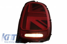 
Hátsó lámpa MINI ONE F55 F56 F57 3D 5D Kabrió típushoz (2014-2018) JCW dizájn vörös színnel -image-6056162