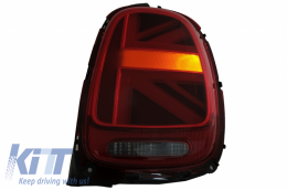 
Hátsó lámpa MINI ONE F55 F56 F57 3D 5D Kabrió típushoz (2014-2018) JCW dizájn vörös színnel -image-6056163
