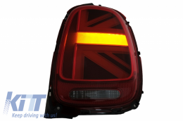 
Hátsó lámpa MINI ONE F55 F56 F57 3D 5D Kabrió típushoz (2014-2018) JCW dizájn vörös színnel -image-6056164