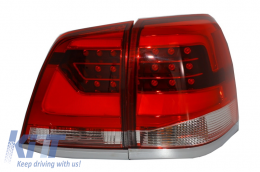Hátsó lámpák Led Toyota Land Cruiser FJ200 J200 (2007-2015)Piros Áttetsző Light Bar Design-image-6014695