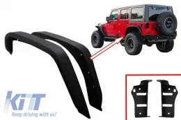 Hátsó lapos acél lökhárító / sárvédő Jeep Wrangler / Rubicon JK (2007-2017)-image-6075949
