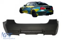Hátsó lökhárító BMW 3-as E90 (2004-2011) középső kivezetéses M3 Design, PDC nélkül-image-6127214