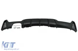 Hátsó lökhárító diffúzor BMW 4 F32 F33 F36 (2013-2019) Coupe Cabrio, M Dizájn, fekete-image-6085484