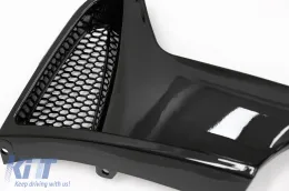 Hátsó lökhárító diffúzor BMW 4 F32 F33 F36 (2013-2019) Coupe Cabrio, M Dizájn, dupla kipufogónyílás, zongorafekete-image-6085550