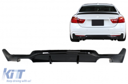 image-73-
Hátsó lökhárító diffúzor BMW 4 F32 F33 F36 (2013-) Coupe Cabrio modellekhez, M Performance Dizájn, dupla kipufogónyílással
Kompatibilis:
BMW F32 4 (2013-) kétajtós kupé M Tech Sport csomaggal 
BMW