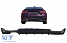 
Hátsó lökhárító diffúzor BMW 4 F32 F33 F36 (2013-2019) Coupe Cabrio modellekhez, M Dizájn, fekete-image-6086407