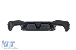 Hátsó lökhárító diffúzor BMW 5 G30 G31 Limousine / Touring (2017-től), M5 kivitel, zongoralakk fekete-image-6127121