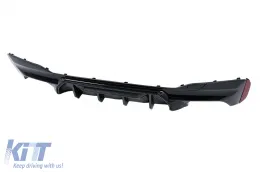 Hátsó lökhárító diffúzor BMW 5 G30 G31 Limousine / Touring (2017-től), M5 kivitel, zongoralakk fekete-image-6128464