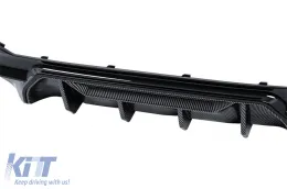 Hátsó lökhárító diffúzor BMW 5 G30 G31 Limousine / Touring (2017-től), M5 kivitel, zongoralakk fekete-image-6128465