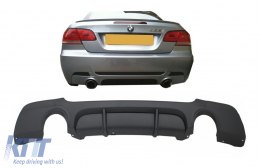 Hátsó lökhárító diffúzor BMW E92 Coupe 3-as széria (2006-2013) M Performance Design Twin Single Outlet-image-6102518