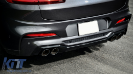 
Hátsó lökhárító diffúzor dupla kipufogóvéggel BMW X4 G02 (02.2018-től) modellekhez, M Tech Dizájn-image-6075566