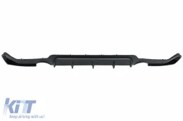 Hátsó lökhárító diffúzor és első lökhárító spoiler BMW 4 F32 F33 F36 (2013-2019) Coupe Cabrio modellekhez, M Dizájn, dupla kipufogónyílás-image-6085871