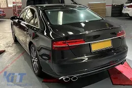 Hátsó lökhárító diffúzor kipufogóvéggel, AUDI A8 D4 Facelift (2015-2017), S8 Design-image-6103433