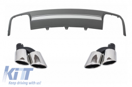 image-63-
Hátsó lökhárító diffúzor kipufogóvégekkel AUDI A4 B8 Facelift (2012-2015) Limousine / Avant modellekhez, S4 Dizájn