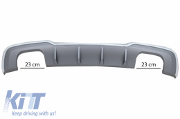 
Hátsó lökhárító diffúzor kipufogórendszerrel, A3 8V Facelift Hatchback / Sportback (2016-2019) modellekhez, S3 Dizájn-image-6077651