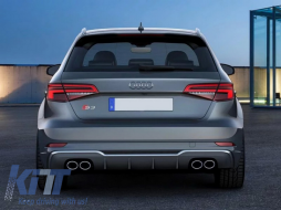 
Hátsó lökhárító diffúzor kipufogórendszerrel, A3 8V Facelift Hatchback / Sportback (2016-2019) modellekhez, S3 Dizájn-image-6077653