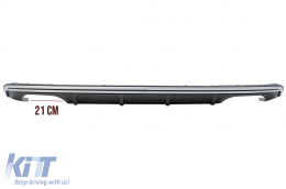 
Hátsó lökhárító diffúzor kipufogórendszerrel, fekete, AUDI A3 8V Hatchback Sportback (2012-2015) modellekhez, S3 Dizájn-image-6077726