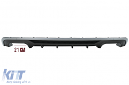 
Hátsó lökhárító diffúzor kipufogórendszerrel, fekete, AUDI A3 8V Facelift Hatchback / Sportback (2016-2019) alap lökhárítós modellekhez, S3 Dizájn-image-6077802