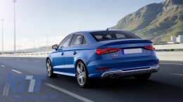 
Hátsó lökhárító diffúzor kipufogórendszerrel, AUDI A3 8V Facelift Sedan Cabrio (2016-2019) S3 Dizájn modellekhez, csak S Line-hoz-image-6077845