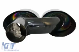 Hátsó lökhárító diffúzorral és fekete kipufogóvégekkel Mercedes S-osztály W221 (2005-2013) S65 Design-image-6088518