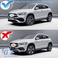 Hátsó lökhárító díszléc szett Mercedes GLA SUV H247 (2020-tól), Sport Line, zongoralakk fekete-image-6085062